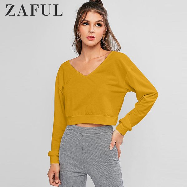 zaful women twist back v neck pullover sweatshirt female long sleeve pullovers open back twist solid causal sweatshirt, Black
zaful women twist back v neck pullover sweatshirt female long sleeve pullovers open back twist solid causal sweatshirt, Black
