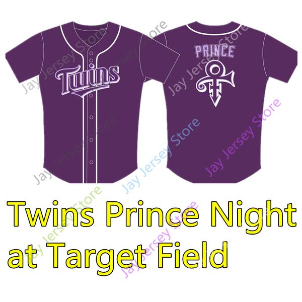Twins Prince Jersey Minnesota Night at Target Field Purple Jerseys Adult Men Women Youth Kid Size S-3XL
Twins Prince Jersey Minnesota Night at Target Field Purple Jerseys Adult Men Women Youth Kid Size S-3XL