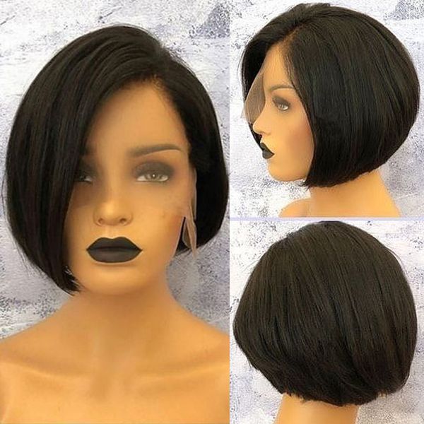 6 inch pixie bob wigs with baby hair pre plucked brazilian virgin lace front human hair short wigs for black women, Black;brown
6 inch pixie bob wigs with baby hair pre plucked brazilian virgin lace front human hair short wigs for black women, Black;brown