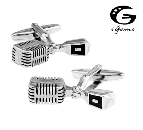 igame microphone cuff links 3 colors option novelty music design ing, Silver;golden
igame microphone cuff links 3 colors option novelty music design ing, Silver;golden