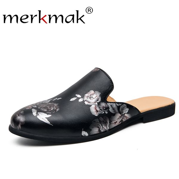 merkmak flower men's half slippers men loafers outdoor men leather casual shoes man slippers driving shoes male, Black
merkmak flower men's half slippers men loafers outdoor men leather casual shoes man slippers driving shoes male, Black