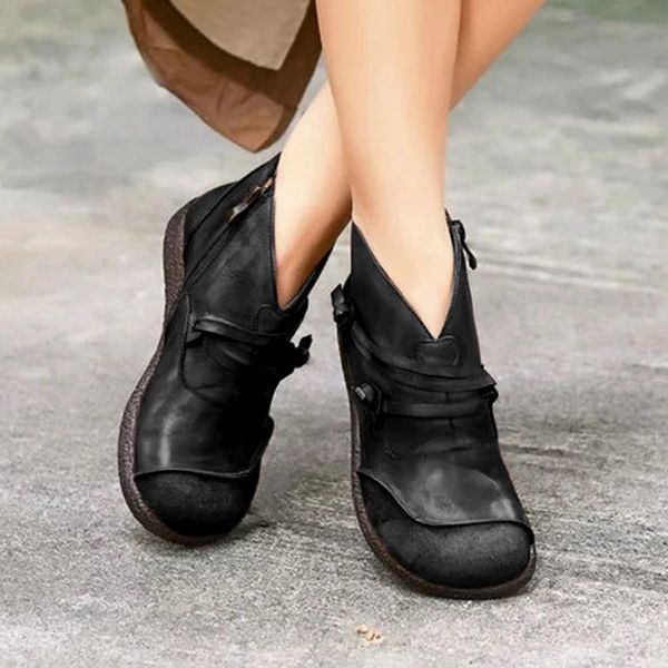 women winter snow boots genuine leather ankle boots woman brown short classic lace up women 2020, Black
women winter snow boots genuine leather ankle boots woman brown short classic lace up women 2020, Black