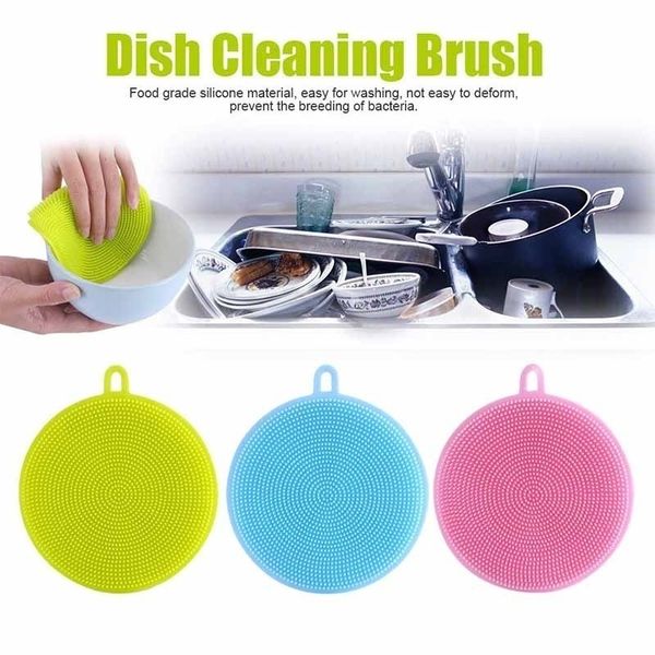 2020 round silicone reusable silicone dish bowl cleaning brush scouring pad pot pan wash dishcloth kitchen washing brush fruit duster cloth
2020 round silicone reusable silicone dish bowl cleaning brush scouring pad pot pan wash dishcloth kitchen washing brush fruit duster cloth