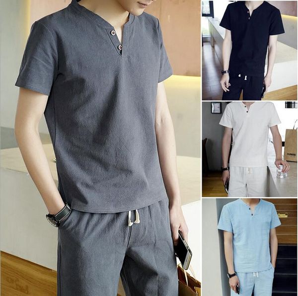 summer men linen shirt set youth short sleeve t-shirt men v-neck casual sports short sleeve + pants 2pcs large size m-5xl, White;black
summer men linen shirt set youth short sleeve t-shirt men v-neck casual sports short sleeve + pants 2pcs large size m-5xl, White;black