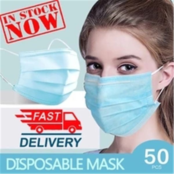 retail 50 pieces 100 pcs disposable face mouth cover masks blue 3 ply masks earloop non-woven fabric prevent flu 
retail 50 pieces 100 pcs disposable face mouth cover masks blue 3 ply masks earloop non-woven fabric prevent flu