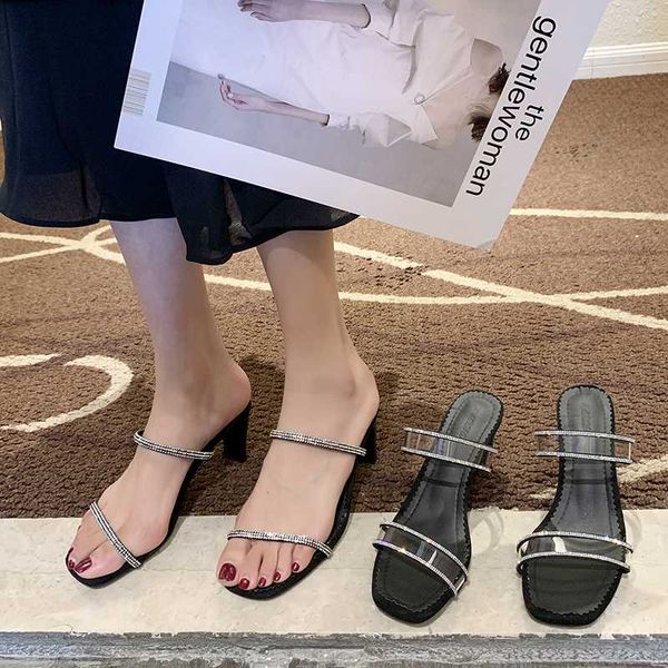 high-heeled shoes lady med ladies' slippers slipers women glitter slides rubber flip flops heels 2020 jelly hawaiian summer, Black 
high-heeled shoes lady med ladies' slippers slipers women glitter slides rubber flip flops heels 2020 jelly hawaiian summer, Black