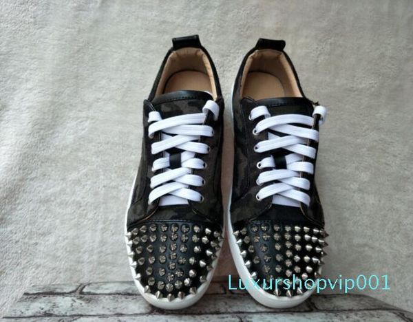 low leopard leather & spikes casual flats red bottom shoes 2018 new for men and women party designer sneakers lovers genuine leather 01, Black
low leopard leather & spikes casual flats red bottom shoes 2018 new for men and women party designer sneakers lovers genuine leather 01, Black