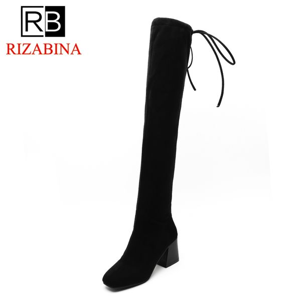 rizabina size 34-43 woman high heel boots woman shoes lace up long boots simple classic over knee botas women shoes, Black
rizabina size 34-43 woman high heel boots woman shoes lace up long boots simple classic over knee botas women shoes, Black