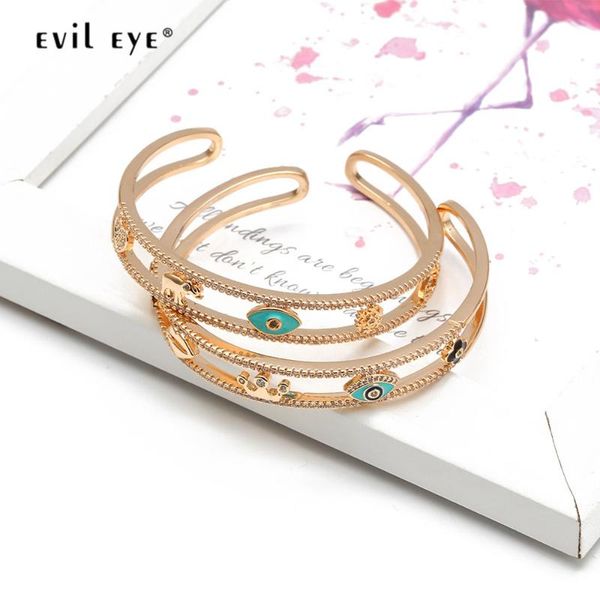 evil eye gold color micro pave open turkish eye fatima hand heart bangle fashion jewelry for women girls bd241, Black
evil eye gold color micro pave open turkish eye fatima hand heart bangle fashion jewelry for women girls bd241, Black