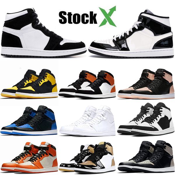 sell 1s og women basketball shoes 1 trainers jumpman fashion twist black white gold royal blue men designer sneakers, White;red
sell 1s og women basketball shoes 1 trainers jumpman fashion twist black white gold royal blue men designer sneakers, White;red