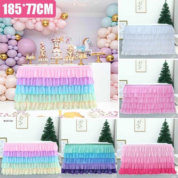 table skirt tulle table skirt for wedding decoration baby shower birthday banquet party wedding skirting 185x77cm
table skirt tulle table skirt for wedding decoration baby shower birthday banquet party wedding skirting 185x77cm