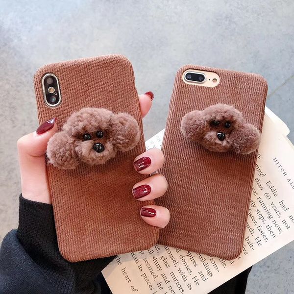 one piece luxury phone case for iphone 6 7 8plus xsmax 11promax fashion plush new designer phone case back cover with teddy dog
one piece luxury phone case for iphone 6 7 8plus xsmax 11promax fashion plush new designer phone case back cover with teddy dog