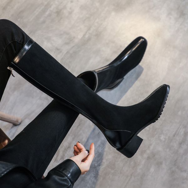 zipper women's boots autumn boots-women shoes woman winter shoes booties ladies thigh high heels high rubber 2020, Black
zipper women's boots autumn boots-women shoes woman winter shoes booties ladies thigh high heels high rubber 2020, Black