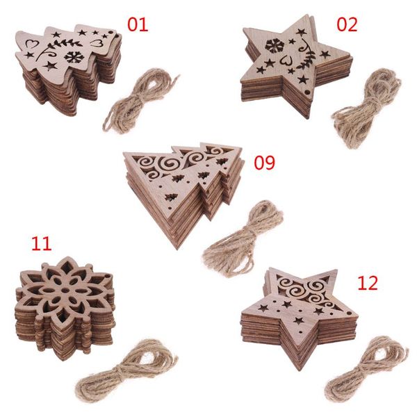 2019 10pcs/set christmas tree star snowflake diy wooden pendant hanging ornaments diy crafts party home decor
2019 10pcs/set christmas tree star snowflake diy wooden pendant hanging ornaments diy crafts party home decor