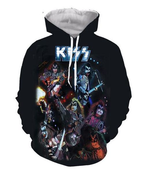 wholesale-new fashion cool sweatshirt hoodies 3d print mens womens casual kiss band style streetwear clothes k0248, Black
wholesale-new fashion cool sweatshirt hoodies 3d print mens womens casual kiss band style streetwear clothes k0248, Black
