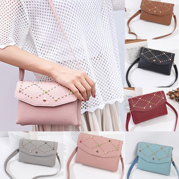 fashion women's color rivet shoulder messenger bag pobile phone bag crossbody bags for women
fashion women's color rivet shoulder messenger bag pobile phone bag crossbody bags for women