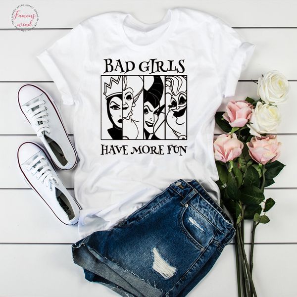 women cool polyester printed bad girls have more fun thanksgiving halloween graphic womens tee shirt female graphic t shirt, White
women cool polyester printed bad girls have more fun thanksgiving halloween graphic womens tee shirt female graphic t shirt, White