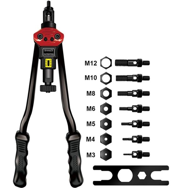 auto pumping rod rivet nut tool, nut sert kit, 7pcs mandrels,m3 m4 m5 m6 m8 m10 m12
auto pumping rod rivet nut tool, nut sert kit, 7pcs mandrels,m3 m4 m5 m6 m8 m10 m12