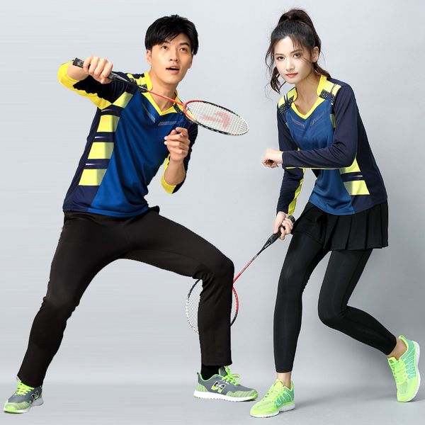 autumn and winter long-sleeved badminton wear men and women skirt pants suit quick-drying breathable large size tennis clothes, Black;blue
autumn and winter long-sleeved badminton wear men and women skirt pants suit quick-drying breathable large size tennis clothes, Black;blue