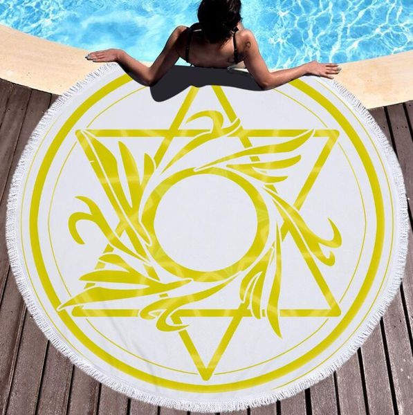 summon circle pattern printed round beach towel with tassels microfiber 150cm summer swimming picnic mat tapestry travel blanket 222
summon circle pattern printed round beach towel with tassels microfiber 150cm summer swimming picnic mat tapestry travel blanket 222