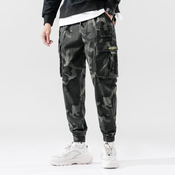men's pants japan style cool outdoor men loose casual camouflage cargo army green harem plus size, Black
men's pants japan style cool outdoor men loose casual camouflage cargo army green harem plus size, Black