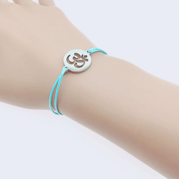 yoga chakra round charm stainless steel cord bracelet adjustable string yoga om pendant lucky bracelet for women, Golden;silver
yoga chakra round charm stainless steel cord bracelet adjustable string yoga om pendant lucky bracelet for women, Golden;silver