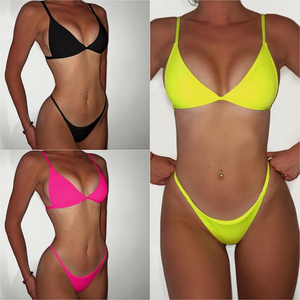 2019 new solid bikini swimwear women swimsuit low waist bikini set brazilian bathing suit summer beach wear swimming suit
2019 new solid bikini swimwear women swimsuit low waist bikini set brazilian bathing suit summer beach wear swimming suit