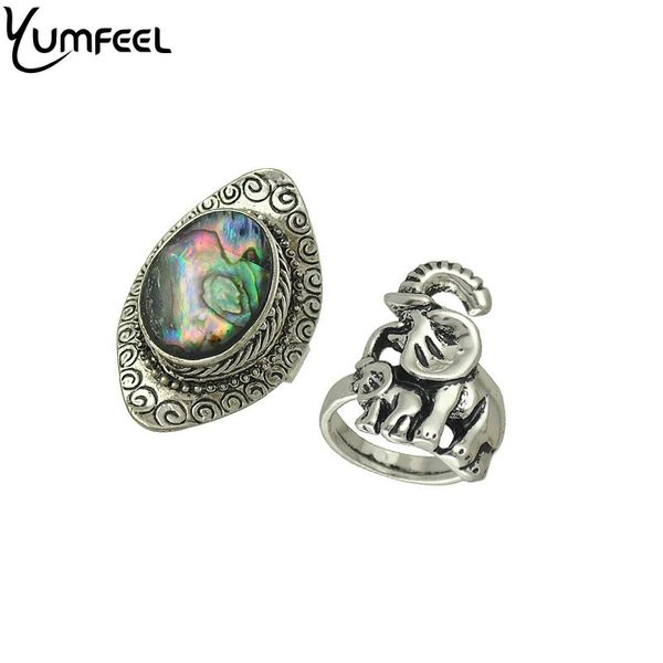 new beach vintage boho rings jewelry elephant and shell ring set for woman 2pcs/set, Golden;silver
new beach vintage boho rings jewelry elephant and shell ring set for woman 2pcs/set, Golden;silver