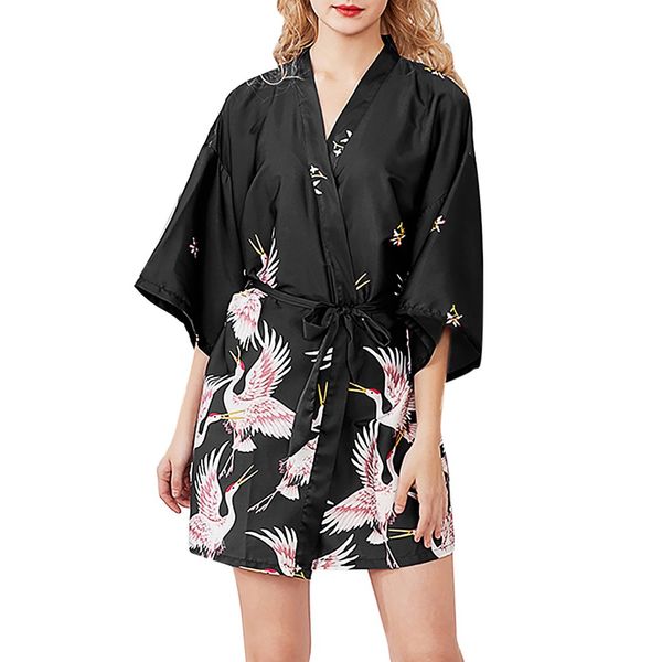 women simulation silk ladies pajamas lingerie robe bathrobe bride dressing gown special design batas de seda de mujer, Black;red
women simulation silk ladies pajamas lingerie robe bathrobe bride dressing gown special design batas de seda de mujer, Black;red