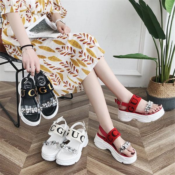 rhinestone letter slippers wedge pu women's sandals outdoor non-slip beach casual designer slippers european and american trend series, Black
rhinestone letter slippers wedge pu women's sandals outdoor non-slip beach casual designer slippers european and american trend series, Black