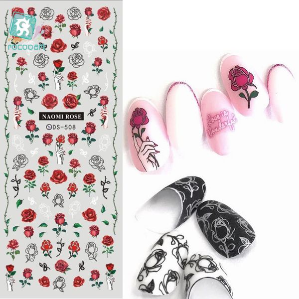 ds493-513 new classical vintage rose flowers flicka dots nails art sticker harajuku nail wrap sticker foil manicura stickers, Black
ds493-513 new classical vintage rose flowers flicka dots nails art sticker harajuku nail wrap sticker foil manicura stickers, Black