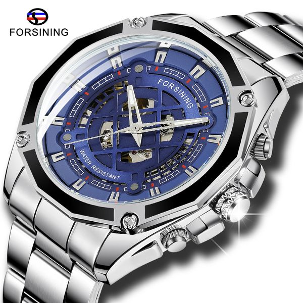 forsining fashion men stainless steel mechanical watch automatic men watch waterproof male clock, Slivery;brown
forsining fashion men stainless steel mechanical watch automatic men watch waterproof male clock, Slivery;brown