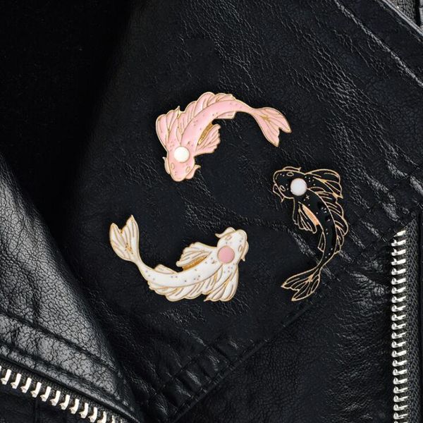 koi brooch cute goldfish enamel pin denim lapel fish badgefamily kid blessing gifts friends personality jewelry gd190, Gray
koi brooch cute goldfish enamel pin denim lapel fish badgefamily kid blessing gifts friends personality jewelry gd190, Gray