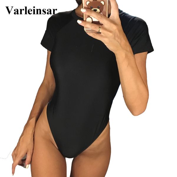 short sleeve high cut one piece swimsuit women swimwear female 2019 bather high neck bathing suit swim wear monokini v886, White;black
short sleeve high cut one piece swimsuit women swimwear female 2019 bather high neck bathing suit swim wear monokini v886, White;black