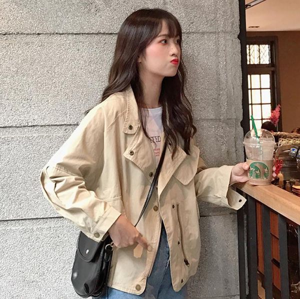 womens jacket 2019 new spring autumn selling womens fashion casual ladies work wear nice jacket, Black;brown
womens jacket 2019 new spring autumn selling womens fashion casual ladies work wear nice jacket, Black;brown
