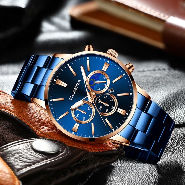 cuena mens watches brand quartz movement business gold watch sport waterproof wrist watch relogio masculino, Slivery;brown
cuena mens watches brand quartz movement business gold watch sport waterproof wrist watch relogio masculino, Slivery;brown