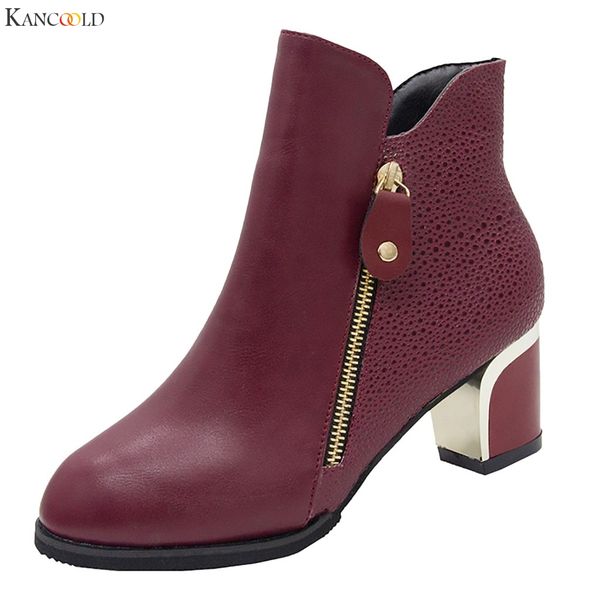 kancoold fashion women boots female ankle boots for women thick shoes woman high heel pumps england round student new, Black
kancoold fashion women boots female ankle boots for women thick shoes woman high heel pumps england round student new, Black