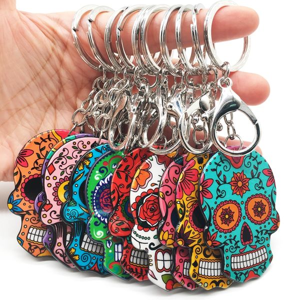 skull keychain calavera mexican cute sweet sugar skull big lobster key chain keyring halloween acrylic key ring bag charms, Silver
skull keychain calavera mexican cute sweet sugar skull big lobster key chain keyring halloween acrylic key ring bag charms, Silver