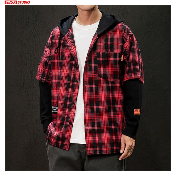 dropshipping men casual striped plaid jackets 2019 autumn mens fake two pieces patchwork hoodies jacket streetwear male clothing, Black;brown
dropshipping men casual striped plaid jackets 2019 autumn mens fake two pieces patchwork hoodies jacket streetwear male clothing, Black;brown