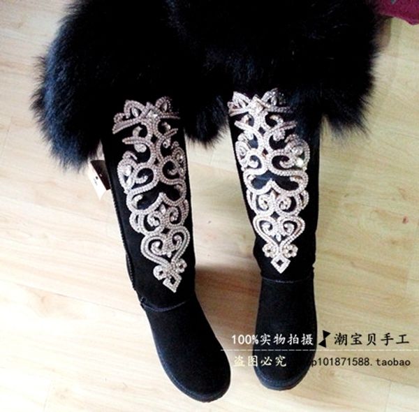 women's shoes spring rubber boots for women knee-high exclusive new original handmade rhinestone ultimate luxury oversized f, Black
women's shoes spring rubber boots for women knee-high exclusive new original handmade rhinestone ultimate luxury oversized f, Black
