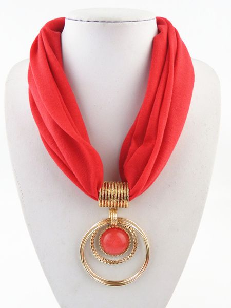 new alloy pendant scarf circular alloy pendant collar polyester solid scarf necklace accessories for women aale376, Red;brown
new alloy pendant scarf circular alloy pendant collar polyester solid scarf necklace accessories for women aale376, Red;brown