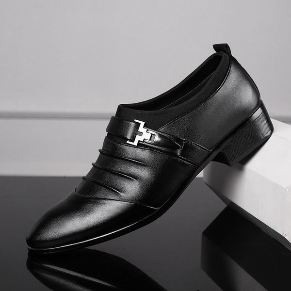 2019 new men's shallow shoes business casual korean men's leather shoes british fashion pointed single 48 extra large code, Black
2019 new men's shallow shoes business casual korean men's leather shoes british fashion pointed single 48 extra large code, Black