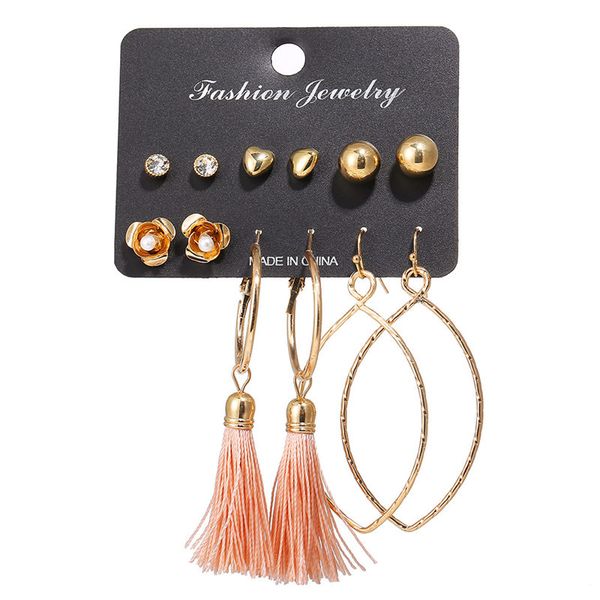 flower heart bead fish bohemian tassel ladies earrings geometric long dangle earrings fabric women wedding jewelry for women, Silver
flower heart bead fish bohemian tassel ladies earrings geometric long dangle earrings fabric women wedding jewelry for women, Silver