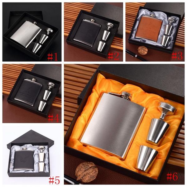 7oz stainless steel mini whiskey flagon hip flask set jack flagon with funnel cups gift outdoor portable wine pot dhl an2720 
7oz stainless steel mini whiskey flagon hip flask set jack flagon with funnel cups gift outdoor portable wine pot dhl an2720