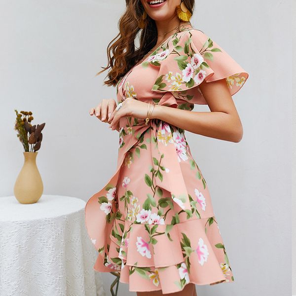 summer mini v-neck dress women 2019 vintage v-neck ruffles beachelegant commute short dress printed for women, Black;gray
summer mini v-neck dress women 2019 vintage v-neck ruffles beachelegant commute short dress printed for women, Black;gray