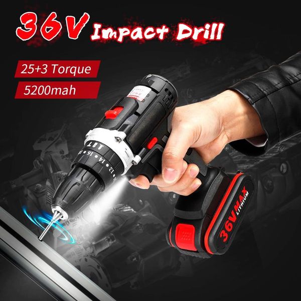 36v cordless electric drill lithium battery screwdriver 25+3torque led working light diy home hand impact flat drill power tools
36v cordless electric drill lithium battery screwdriver 25+3torque led working light diy home hand impact flat drill power tools