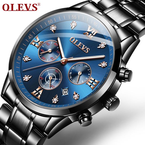 olevs brand business men's watch casual sports waterproof quartz clock multifunction chronograph stainless steel roman numeral watch, Slivery;brown
olevs brand business men's watch casual sports waterproof quartz clock multifunction chronograph stainless steel roman numeral watch, Slivery;brown