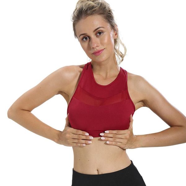 new women yoga sports bras mesh stitching fitness workout gym racerback activewear bra xd88, White;black
new women yoga sports bras mesh stitching fitness workout gym racerback activewear bra xd88, White;black