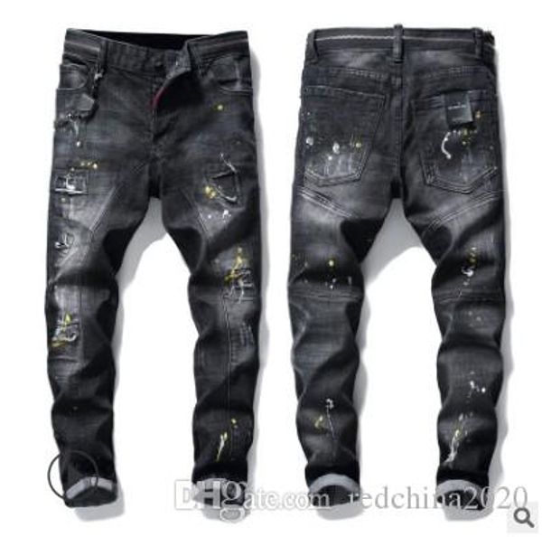 2020 new distressed ripped mens designer slim fit jeans denim straight washed destroyed patches casual long trousers 3896, Blue
2020 new distressed ripped mens designer slim fit jeans denim straight washed destroyed patches casual long trousers 3896, Blue