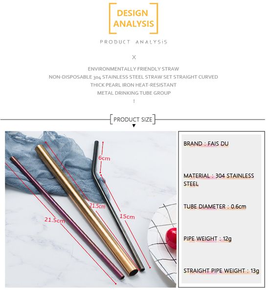 reusable metal drinking straws 304 stainless steel bent straight drinks straw bar party accessory ing
reusable metal drinking straws 304 stainless steel bent straight drinks straw bar party accessory ing